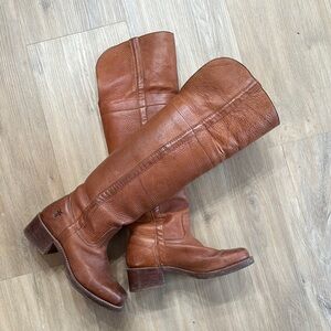 Frye Women's Tan Leather Riding Boots